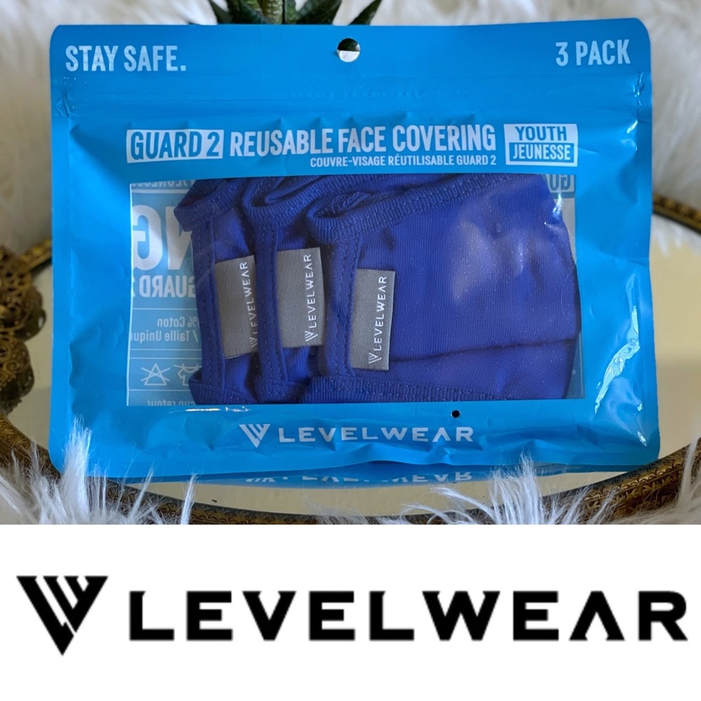 NWT Levelwear Guard 2 three-pack cotton masks